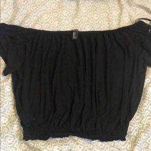 Off the Shoulder Black Top